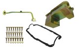 Weiand Oil Pan Packages 5039WND Kit 7QT- Gold Zinc Finish-79/93 Mustang 351W Conversion (Drag Racing) - FABRICATED thumbnail 2