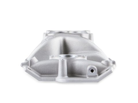 Weiand Street Warrior Intake Manifolds 8126 Manifold, Warrior, Dual Plane, Aluminum, Natural, Spread Bore, Chevy, Small Block, Each thumbnail 1