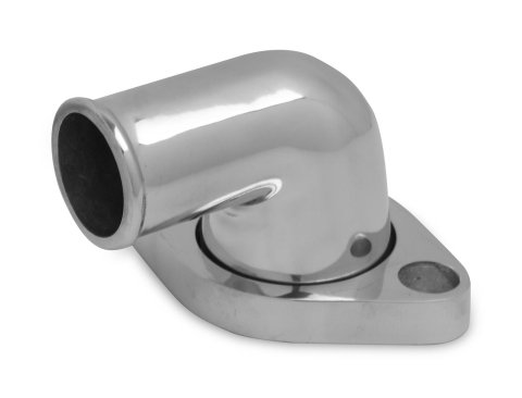 Weiand Aluminum Water Necks 6244 Neck, Aluminum, Polished, 90 Degree, Chevy, Big/Small Block, Each thumbnail 1