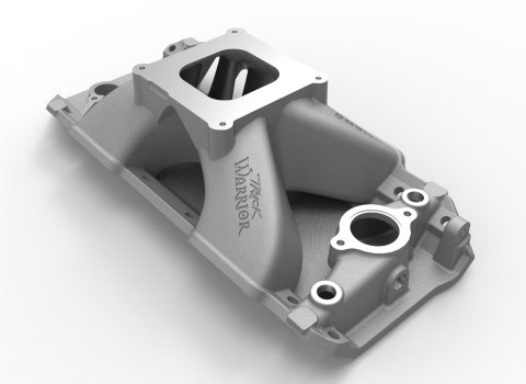 Weiand Track Warrior Intake Manifolds 7622 Manifold, Warrior, Single Plane, Aluminum, Natural, Square Bore, Chevy, Big Block, Each thumbnail 1