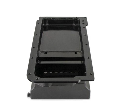 Weiand Oil Pan Packages 5042WND Pan, Fabricated, Aluminum, Black, 7 Quart, Front Sump, Chevy, LS, Kit thumbnail 1
