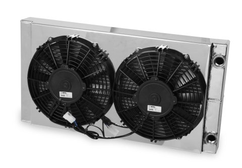 10 Inch 1,300 CFM Frostbite Fan and Shroud High Performance Packages FB513H Fans, Electric, Packages, Puller, Dual, in. Diameter, Black Plastic Blades, Aluminum Shroud, 13.00 amps, Kit thumbnail 1