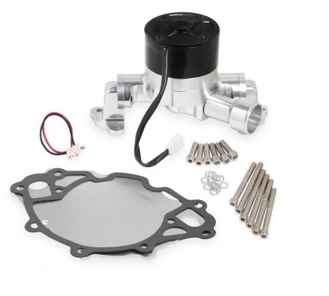 Frostbite Electric Water Pumps 22-117 Pumps, Electric, 35 Flow Rate At 12 V, 42 Flow Rate At 16 V, 8.00 amps, Aluminum, Polished, AC, DeTomaso, Ford, Lincoln, Mercury, Sunbeam, Each
