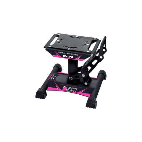 Matrix Concepts LS1 Lift Stands LS1-109 Stand, LS1, Foot Pedal Type, 500 lbs. Capacity, Steel, Black/Pink Powdercoated, 15.500 in. Overall Height, Each thumbnail 2