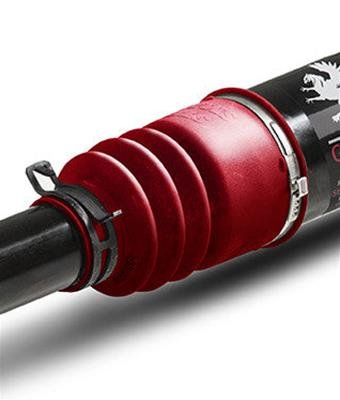 Steer Smarts Yeti XD No Drill Drag Links with Griffin Attenuators for 2007-2017 WRANGLER, 2018 WRANGLER JK - 78071002 Link "No Drill" Top Mount w/ Red Bellow, 2007-2018 Jeep Wrangler thumbnail 2