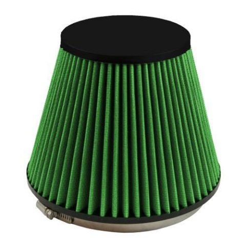 Green Filter High Performance Factory Replacement Air Filters 2383 Filter, Conical Flanged, Woven Cotton, Green, 6.000 in. Inlet Flange, 4.00 in. Length, Each thumbnail 2