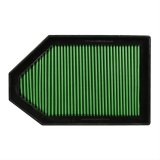 Green Filter High Performance Factory Replacement Air Filters for 2011-2021 CHARGER, CHALLENGER, 2011-2022 300 - 7139 Element, Woven Cotton, Green, Oiled, Reusable, Panel, Chrysler, Dodge, Each thumbnail 1