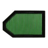 Green Filter High Performance Factory Replacement Air Filters for 2011-2021 CHARGER, CHALLENGER, 2011-2022 300 - 7139 Element, Woven Cotton, Green, Oiled, Reusable, Panel, Chrysler, Dodge, Each thumbnail 2