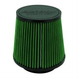 Green Filter High Performance Universal Air Filters 7165 Filter, Conical Flanged, Woven Cotton, Green, 3.75 in. Inlet Flange Diameter, 6.00 in. Length, Each thumbnail 1