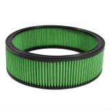 Green Filter High Performance Universal Air Filters 2030 Filter, Performance, Round, Woven Cotton, Green, 12 in. I.D., 14 in. O.D., 4 in. Height, Each thumbnail 1