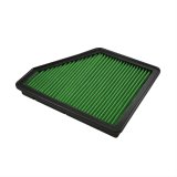 Green Filter High Performance Factory Replacement Air Filters 7089 Element, Woven Cotton, Green, Oiled, Reusable, Panel, Chevy, 3.6, 6.2L, Each thumbnail 1