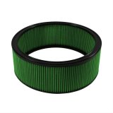Green Filter High Performance Universal Air Filters 2071 Filter, Round, Woven Cotton, Green, 14.00 in. Diameter, 5.00 in. Height, Each thumbnail 1