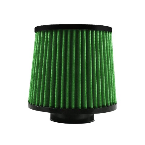 Green Filter High Performance Universal Air Filters 7092 Filter, Conical Flanged, Woven Cotton, Green, 2.250 in. Inlet Flange Diameter, 5.00 in. Length, Each