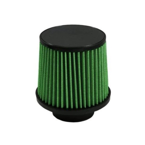 Green Filter High Performance Universal Air Filters 2354 Filter, Conical Flanged, Woven Cotton, Green, 3.000 in. Inlet Flange, 5.00 in. Length, Each thumbnail 2