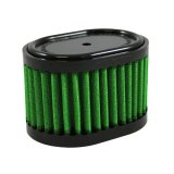 Green Filter High Performance Universal Air Filters 7179 Filter, Conical Oval Flanged, Woven Cotton, Green, 0.940 in. Inlet Flange Diameter, 2.75 in. Length, Each thumbnail 1