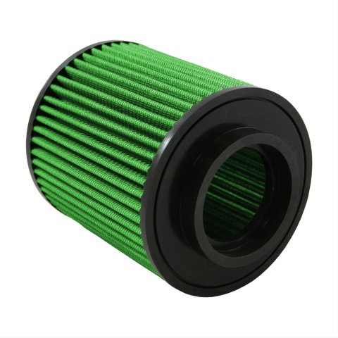 Green Filter High Performance Universal Air Filters 2870 Filter, Conical Flanged, Woven Cotton, Green, 3.75 in. Inlet Flange Diameter, 9.50 in. Length, Each