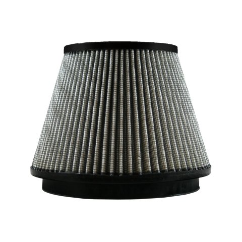 Green Filter High Performance Universal Air Filters 2886 Filter, Conical Flanged, Woven Cotton, White, 6.00 in. Inlet Flange Diameter, 5.25 in. Length, Each