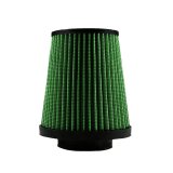 Green Filter High Performance Factory Replacement Air Filters 2047 Filter, Conical Flanged, Woven Cotton, Green, 3.0 in. Inlet Flange, 6.0 in. Length, Each thumbnail 1