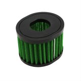Green Filter High Performance Universal Air Filters 7180 Filter, Conical Oval Flanged, Woven Cotton, Green, 1.270 in. Inlet Flange Diameter, 3.12 in. Length, Each thumbnail 2