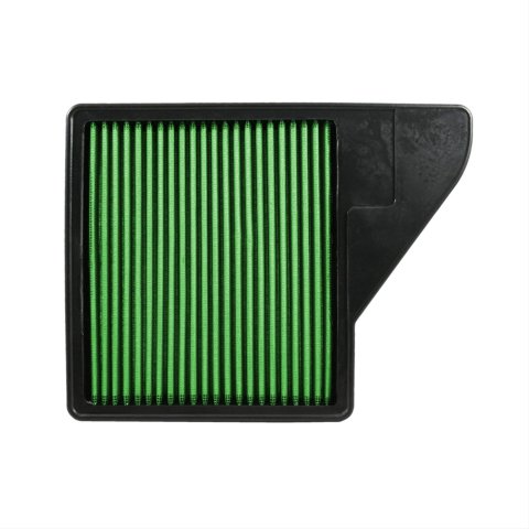 Green Filter High Performance Factory Replacement Air Filters 7075 Element, Woven Cotton, Green, Ford, 3.7, 4.6, 5.0L, Each