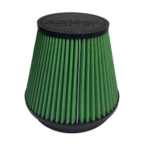 Green Filter High Performance Universal Air Filters 7129 Filter, Conical Flanged, Woven Cotton, Green, 6.00 in. Inlet Flange Diameter, 6.00 in. Length, Each thumbnail 2