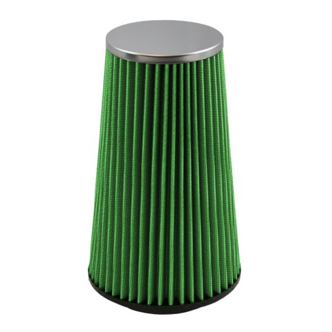 Green Filter High Performance Factory Replacement Air Filters 2031 Filter, Conical Flanged, Woven Cotton, Green, 3.5 in. Inlet Flange, 9.0 in. Length, Each thumbnail 1