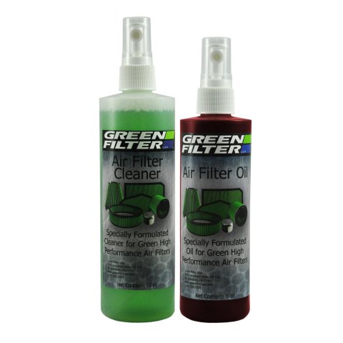 Green Filter Oil and Cleaning Kits 2801 Air Cleaner Oil, 12 oz. Pump Cleaner, 8 oz. Red Oil, Pump, Kit