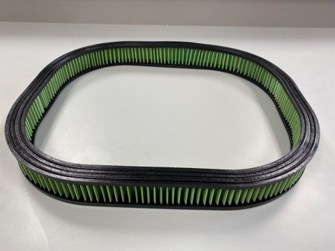 Green Filter High Performance Factory Replacement Air Filters 2339 Filter, Oval, Cotton Gauze, Green, 15.50 in. Width, 19.50 in. Length, Dodge, Plymouth, Each thumbnail 1