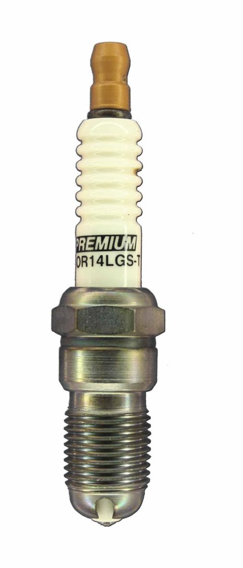 Brisk Premium LGS Spark Plugs GOR14LGS-T Plugs, LGS, Silver, 14mm Thread Size, 18mm Reach, Tapered Seat, 14 Heat Range, Resistor, Each thumbnail 2