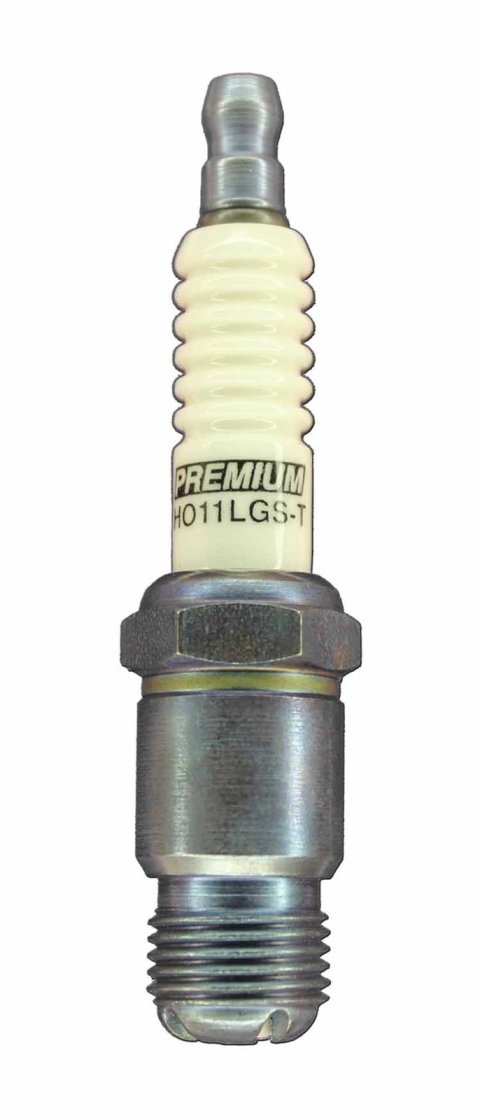 Brisk Premium LGS Spark Plugs HO11LGS-T Plugs, LGS, Silver, 14mm Thread Size, 12.7mm Reach, Tapered Seat, 11 Heat Range, Each thumbnail 1