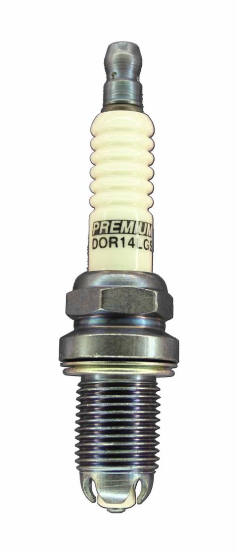 Brisk Premium LGS Spark Plugs DOR14LGS Plug, LGS, Silver, 14mm Thread, 0.748 in. Reach, Gasket Seat, 5/8 in. Wrench Size, Each thumbnail 1