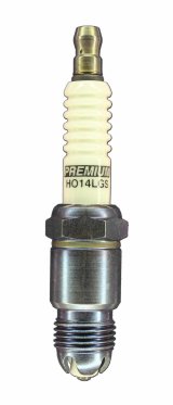 Brisk Premium LGS Spark Plugs HO14LGS Plugs, LGS, Silver, 14mm Thread Size, 12.7mm Reach, Tapered Seat, 14 Heat Range, Each thumbnail 1