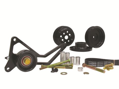 KRC Power Steering Serpentine Pulley Kits 37453000 CHEVROLET 25% PRO SERIES WATER PUMP ONLY DRIVE KIT WITH IDLER/TENSIONER thumbnail 1