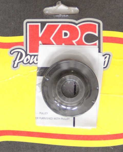 KRC Power Steering Alternator Pulleys 40130340 Pulley, Steering/Alternator, Serpentine, 3-Groove, 1.75 in., Aluminum, Black, Nippondenso, Each thumbnail 2