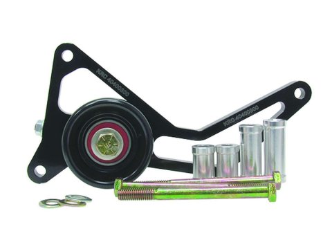 KRC Power Steering Adjustable Idler Tensioners 40400300 Pulley/Tensioner Assembly, Adjustable, Serpentine, Aluminum, Black Anodized, Small Block Chevrolet, Kit thumbnail 2