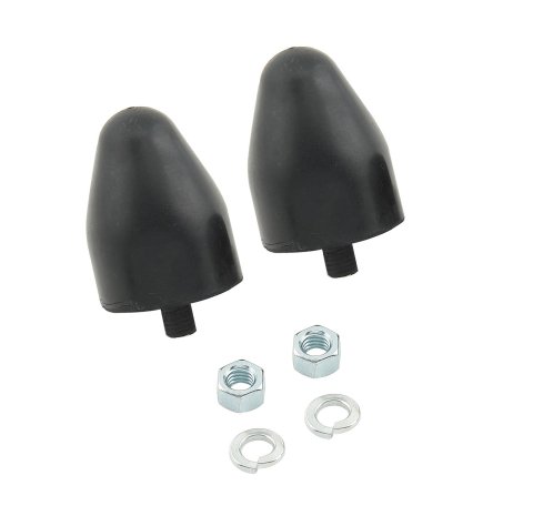 Lakewood Traction Bar Snubbers 20530 Bushings, Snubbers, Rubber, Black, Conical, Large, Pair thumbnail 1