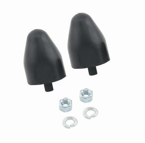 Lakewood Traction Bar Snubbers 20530 Bushings, Snubbers, Rubber, Black, Conical, Large, Pair thumbnail 2