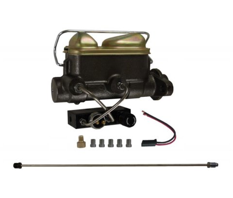 LEED Brakes Manual Dual-Bowl Master Cylinder Upgrade Kits FC0025HK Brake Cylinder, Upgrade, 1.000 in. Bore, Cast Iron, Natural, Reservoir, Edsel, Ford, Mercury, Kit thumbnail 1
