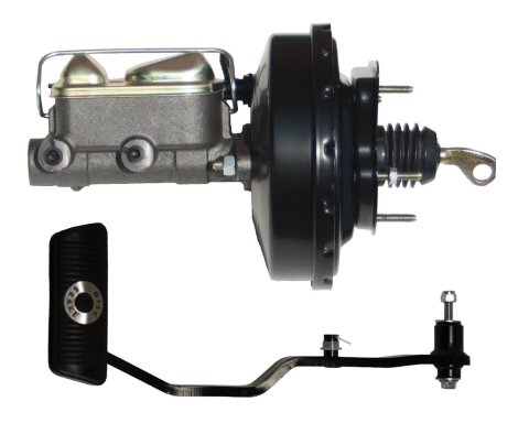 LEED Brakes Master Cylinder and Brake Booster Combos for 1967-1970 COUGAR, MUSTANG - 034PA 9 in. Booster, Black, Firewall Mount, Dual Bowl Cylinder, Cast iron, Natural, Disc/Drum or Disc/Disc, Kit thumbnail 1