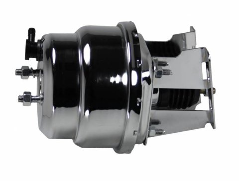 LEED Brakes Power Brake Boosters 4L Booster, Brake, Vacuum Dual Diaphragm, 7 in. Diameter, Steel, Chrome, Each thumbnail 1