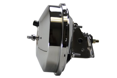 LEED Brakes Master Cylinder and Brake Booster Combos 2F6 9 in. Booster, Chrome, Firewall Mount, Dual Bowl Cylinder, Aluminum, Chrome, Disc/Drum or Disc/Disc, Kit thumbnail 5