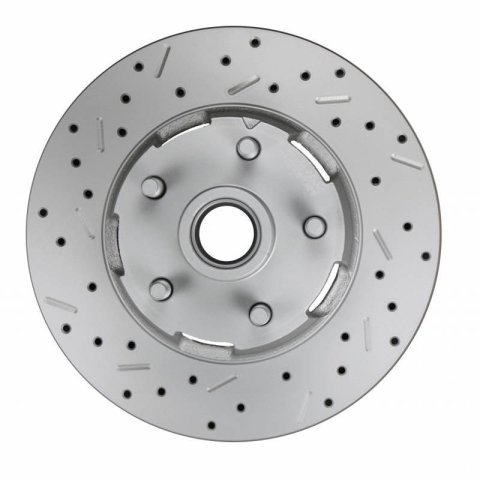 LEED Brakes Front Disc Brake Conversion Kits FC2002-8405X Kit, Conversion, Power Assist, Cross-Drilled/Slotted Rotors, Cast Iron Calipers, Zinc Plated, 5 x 4.50 in. Bolt Pattern, Kit thumbnail 2