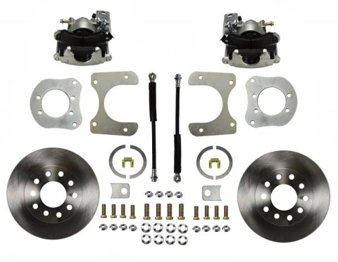 LEED Brakes Rear Disc Brake Conversion Kits RC3001 Kit, Conversion, Solid Surface Rotors, Zinc Plated Calipers, Jeep, Kit thumbnail 2