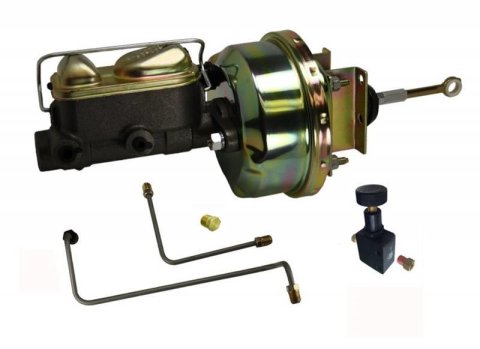 LEED Brakes Master Cylinder and Brake Booster Combos for 1964-1966 MUSTANG - FC0002HK 7 in. Booster, Zinc, Firewall Mount, Dual Bowl Cylinder, Cast iron, Natural, Adjustable Proportioning Valve, Disc/Drum or Disc/Disc, Kit thumbnail 6