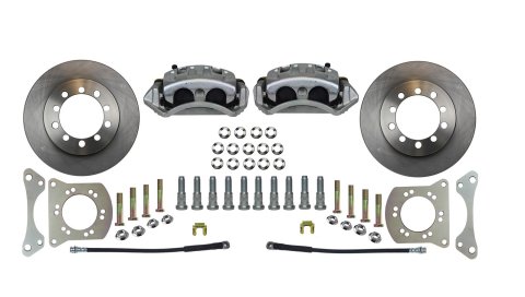 LEED Brakes Spindle-Mount Front Disc Brake Conversion Kits FC3001SM Kit, Conversion, Solid Surface Rotors, Cast Iron Calipers, Zinc Plated, 5 x 5.50 in. Bolt Pattern, Jeep, Kit thumbnail 2