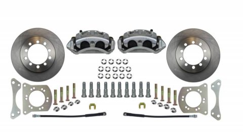 LEED Brakes Spindle-Mount Front Disc Brake Conversion Kits FC3001SM Kit, Conversion, Solid Surface Rotors, Cast Iron Calipers, Zinc Plated, 5 x 5.50 in. Bolt Pattern, Jeep, Kit thumbnail 3