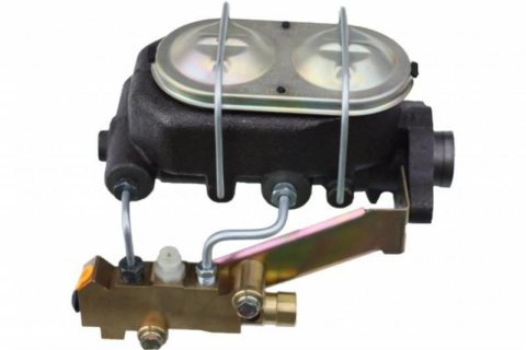 LEED Brakes Master Cylinder and Brake Booster Combos H61A3 7 in. Booster, Zinc, Firewall Mount, Dual Bowl Cylinder, Cast iron, Natural, Non-Adjustable Proportioning Valve, Disc/Disc, Kit thumbnail 5