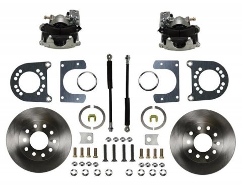 LEED Brakes Rear Disc Brake Conversion Kits RC0001 Kit, Rear, Manual, Cast Iron, Zinc Plated Caliper, Ford, Mercury, Kit thumbnail 6