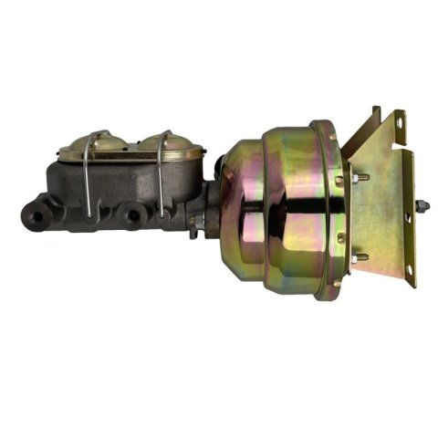 LEED Brakes Master Cylinder and Brake Booster Combos PBKT6001 Booster, Compact-10, 8 in. Dual Diaphgram Booster, 1.125 in. Bore, Cast Iron, Zinc, Firewall Mount, Chevy, GMC, Kit thumbnail 1