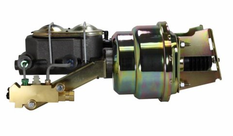 LEED Brakes Master Cylinder and Brake Booster Combos 3S1A1 7 in. Booster, Zinc, Firewall Mount, Dual Bowl Cylinder, Cast iron, Natural, Non-Adjustable Proportioning Valve, Disc/Drum, Kit thumbnail 2